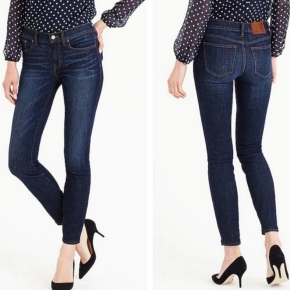 J. Crew Toothpick Skinny Jeans 32 Dark Wash Classic F5330 - Picture 1 of 6